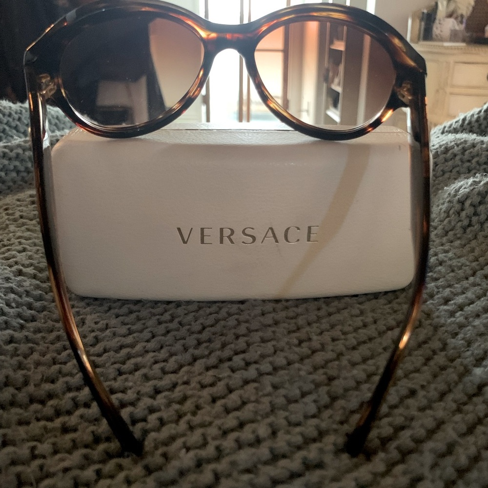 Versace brown tortoise shell, including white case